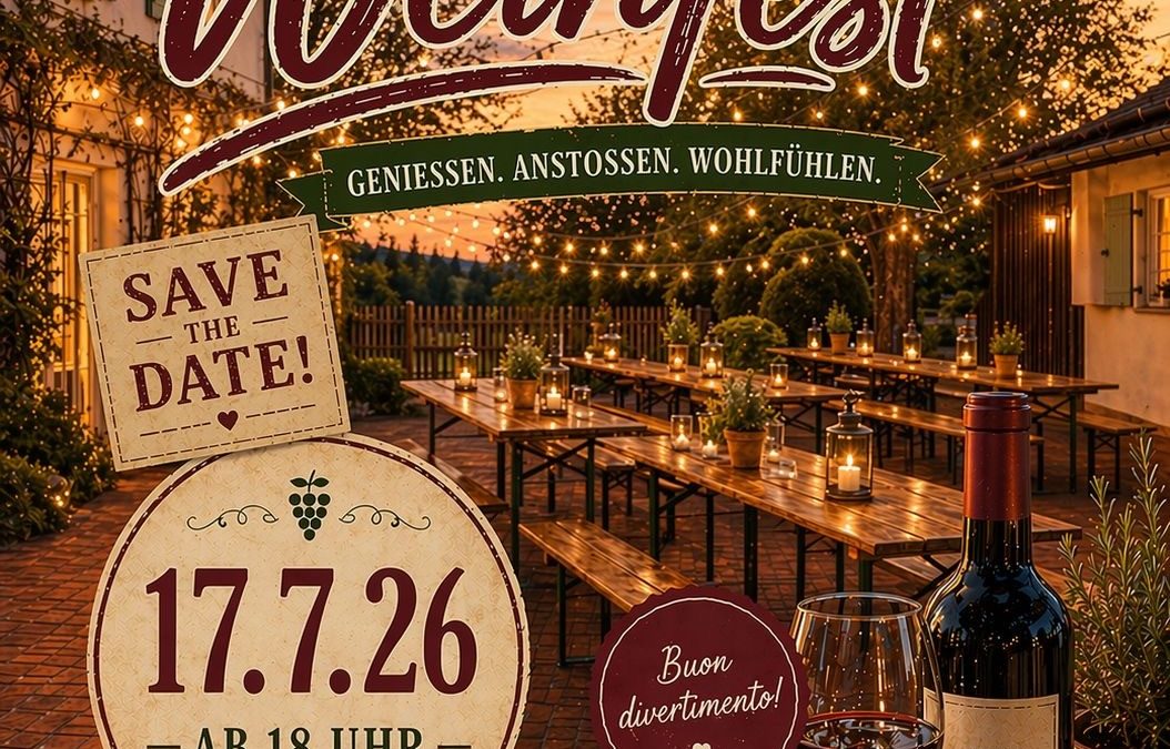 Italienisches Weinfest im Golf Club Restaurant Antonio Tafuro